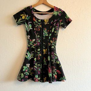 Vintage Betsey Johnson Floral Mini Dress/ Tunic